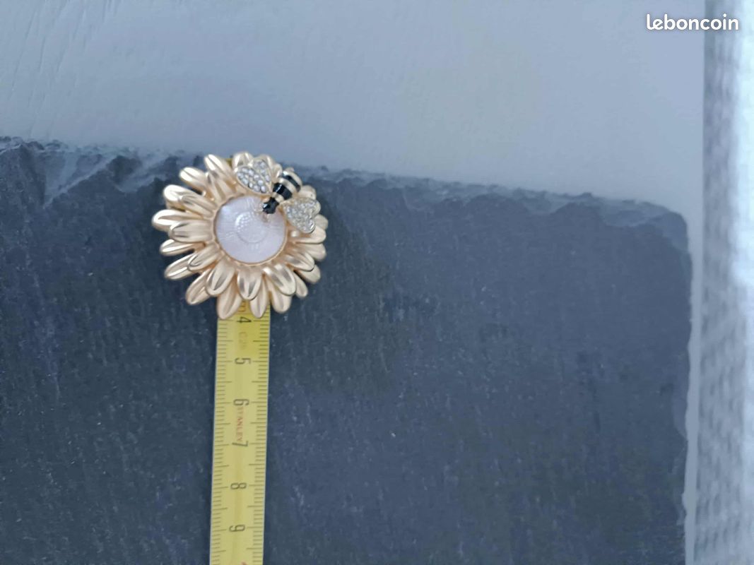 Broche Vintage En Argent Sterling - Fleur Marguerite, Style Intemporel