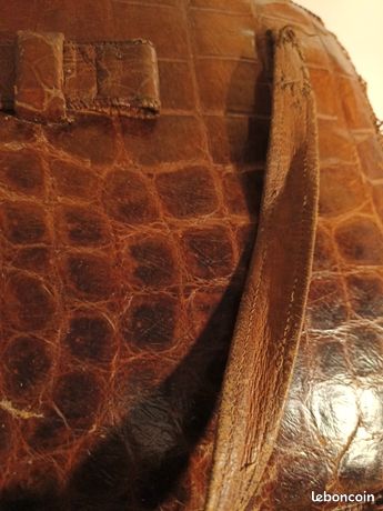 Sac croco vintage des années 60 - France
