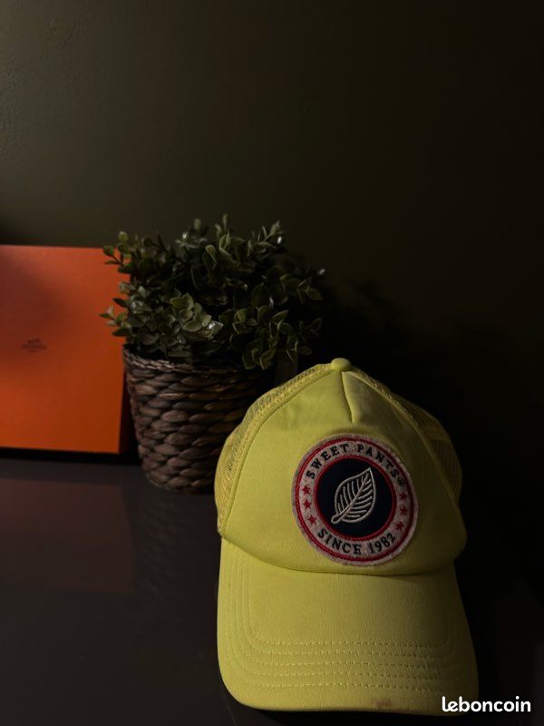 Casquette Sweet Pants jaune fluo (image 1)