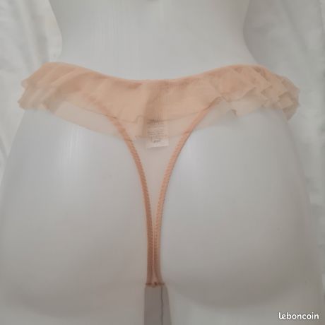 String Chantal Thomass Capricieuse - Taille FR 38 (équivalent 36 EUR), Neuf Avec étiquettes, Rouge à Pois