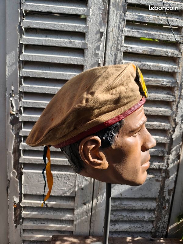 Béret Indochine / AFN – Fabrication Locale Extrême-Orient (Compagnies Supplétives / Tirailleurs) (image 4)