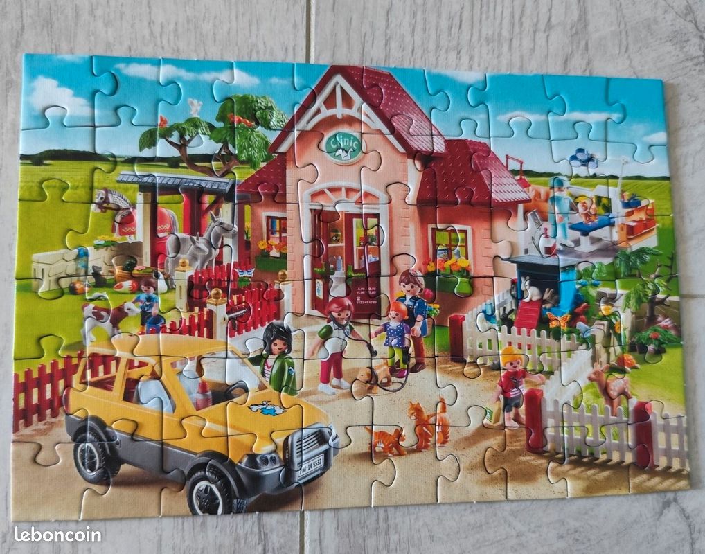 Schmidt Spiele – Playmobil Pink – Coffret Puzzle 2x60 Et 2x100 Pièces