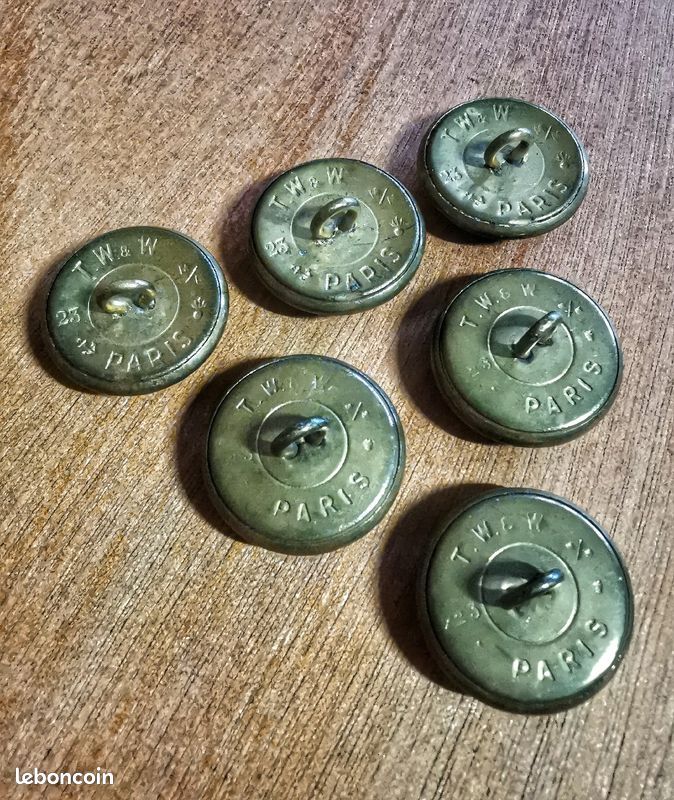 Boutons d'uniforme de Marine, SNCF (image 2)