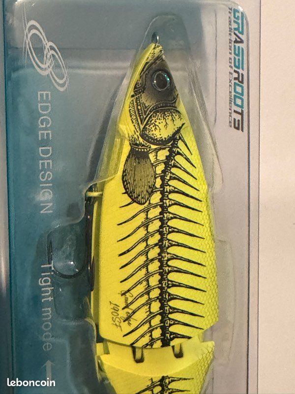 Grassroots Grand Edge 190 SF : Swimbait Innovant à Articulation Ajustable