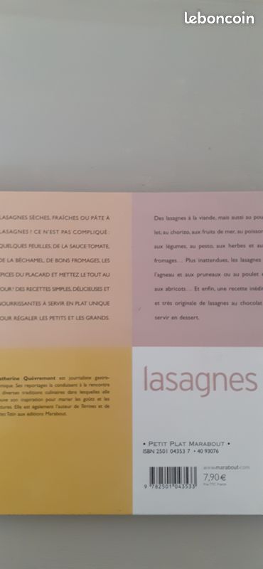 Livre recettes lasagnes (image 2)