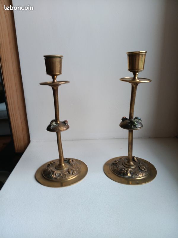 2 chandeliers laiton (image 2)