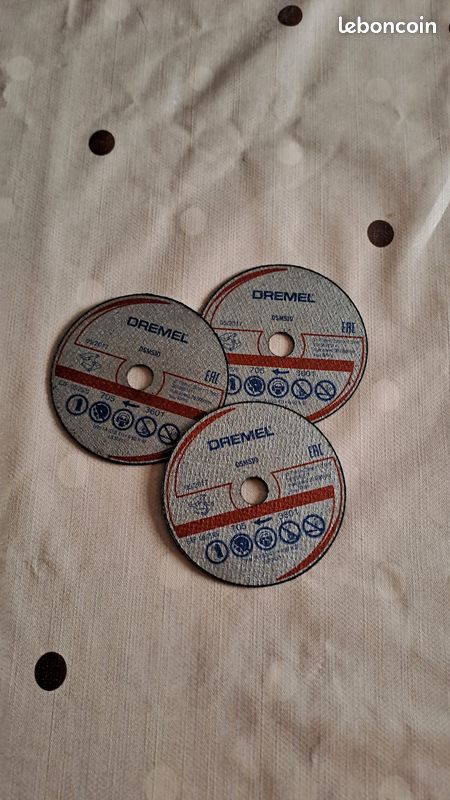 2 pack disque DREMEL a tronconné 2 x 3 pièces neuf emballé de 77 mm de diametre (image 3)