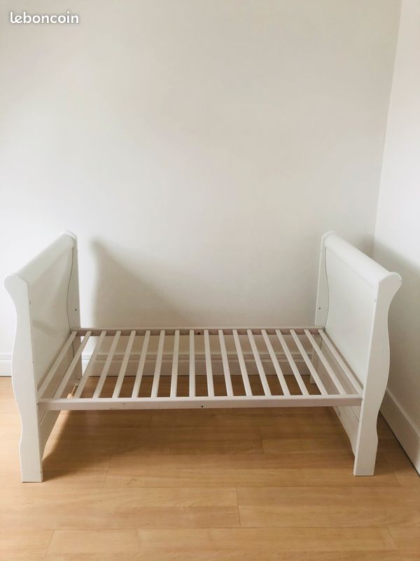 Lit enfant Sauthon Little Big Bed 140x70 Elodie blanc (image 5)