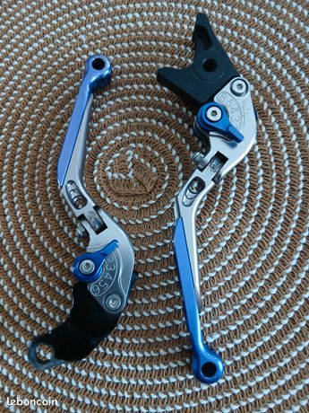 Leviers Longs CNC Bleus Pour Suzuki GSF1250 Bandit (2007-2014) - Poignées De Commande Moto