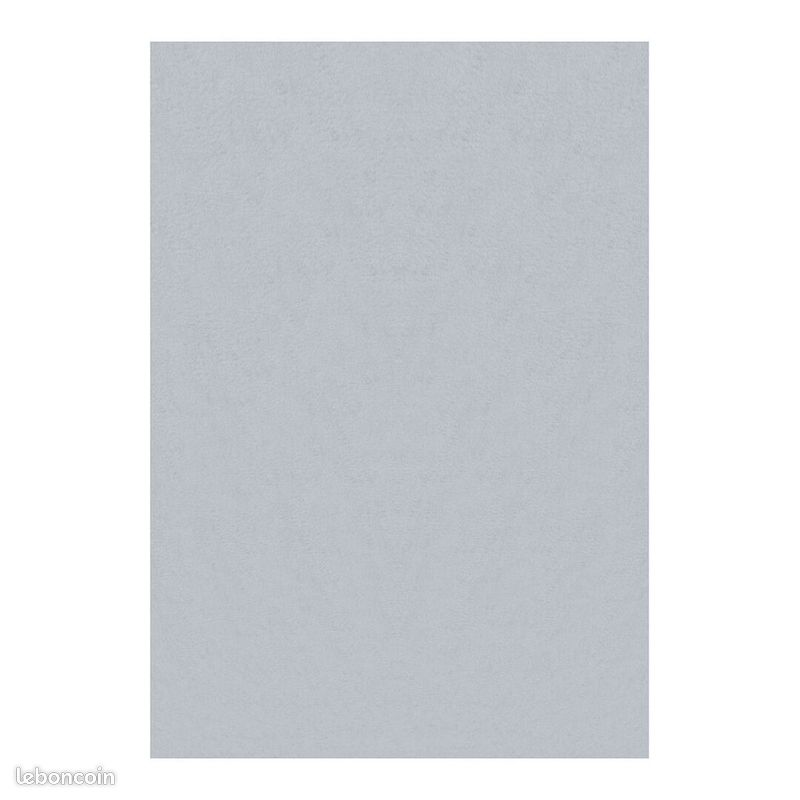 Tapis en microfibre doux uni antidérapant Lars Argenté 60x110 (image 1)