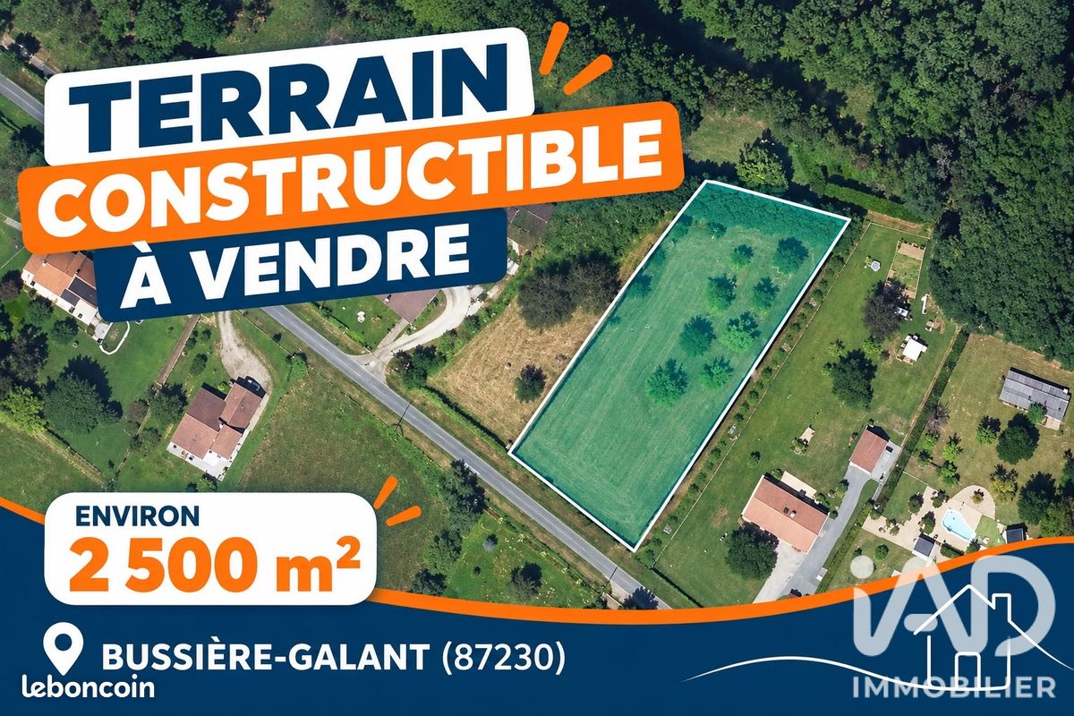 Terrain 2506 m² · à Bussière-Galant · 2 506 m² · 25 000 €
