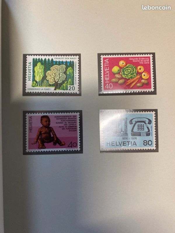 Lot 3 albums timbres suisses (image 7)