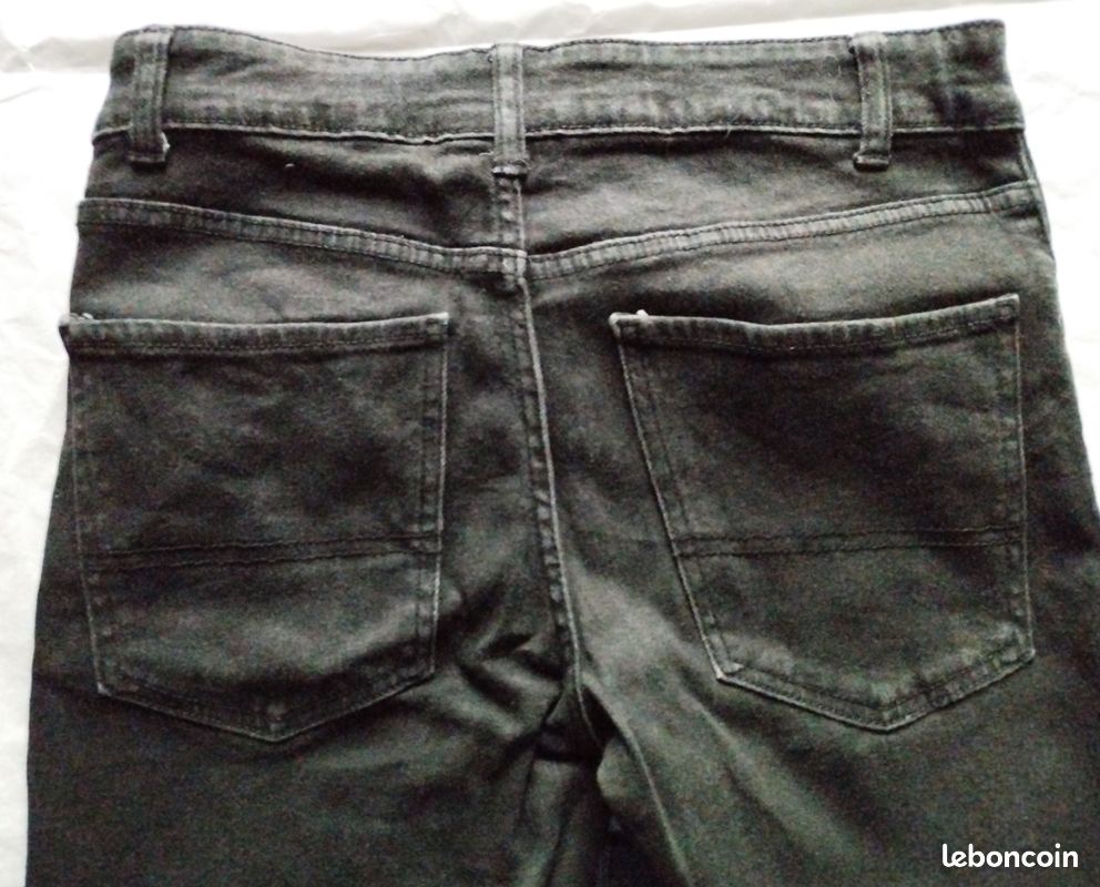 Jean Slim - Noir - Kiabi – XS/14 ans (158-164 cm) (image 4)