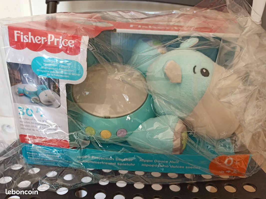 Peluche Hippo Douce nuit bleu (Neuf) (image 1)