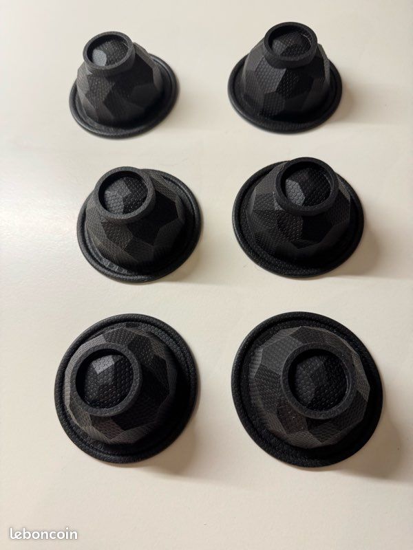 6 moules silicone individuels neufs forme diamant – Guy Demarle – pâtisserie cuisine chefs (image 1)