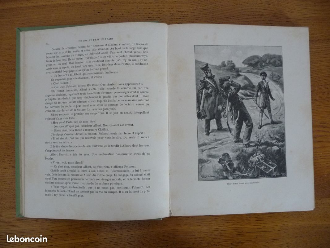 Une IDYLLE DANS UN DRAME par Ernest Daudet (Belle reliure ancienne...) (image 3)