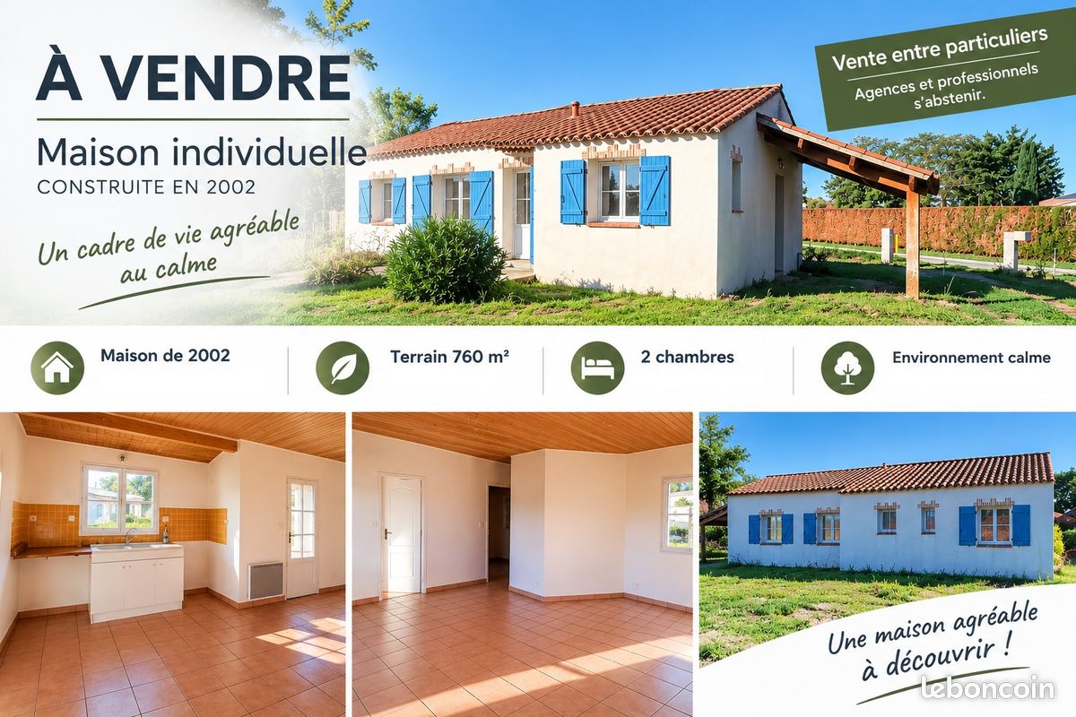 Maison 4 pièces 70 m² · à Saint-Avaugourd-des-Landes · 70 m² · 175 000 €