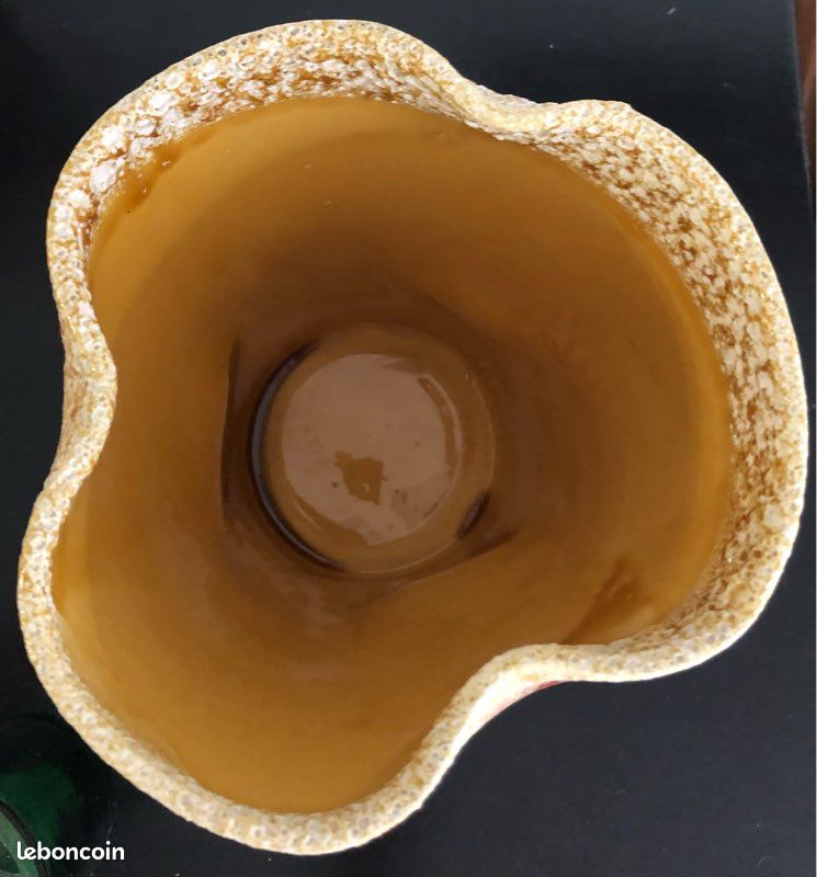Vase céramique fat vintage e-mail orange (image 3)