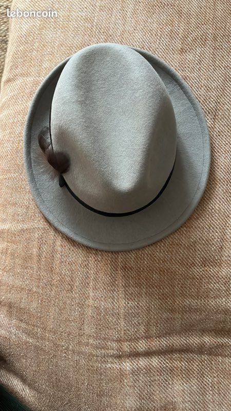 Chapeau ESPRIT Homme Gris Feutre élégant - Taille Unique - Occasion TB