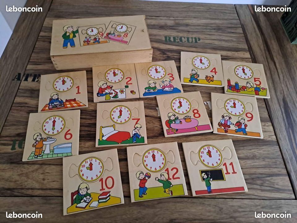 Jeu en bois appendre l heure 4 (image 3)