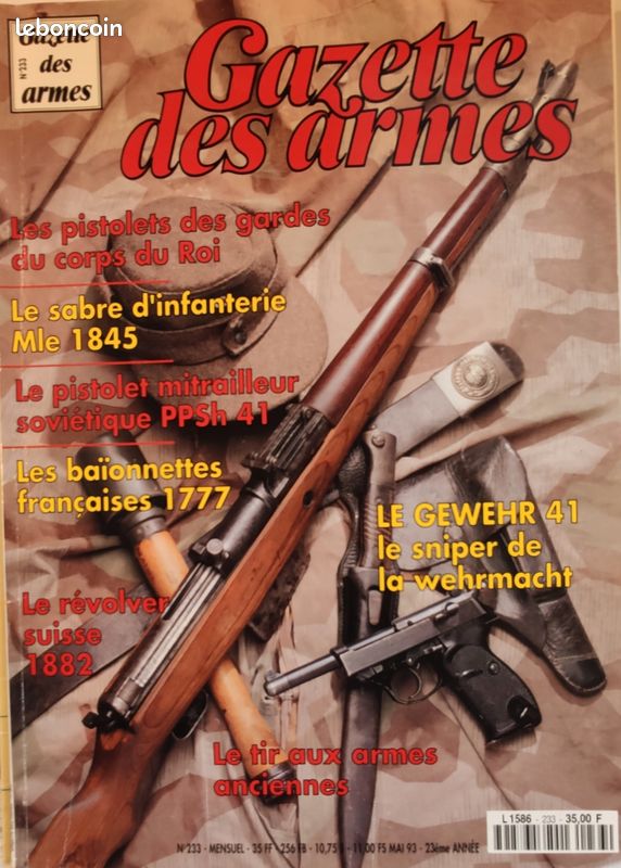 Gazette des armes N°233 Le GEWERH 41 le sniper de la Wehrmacht (image 1)