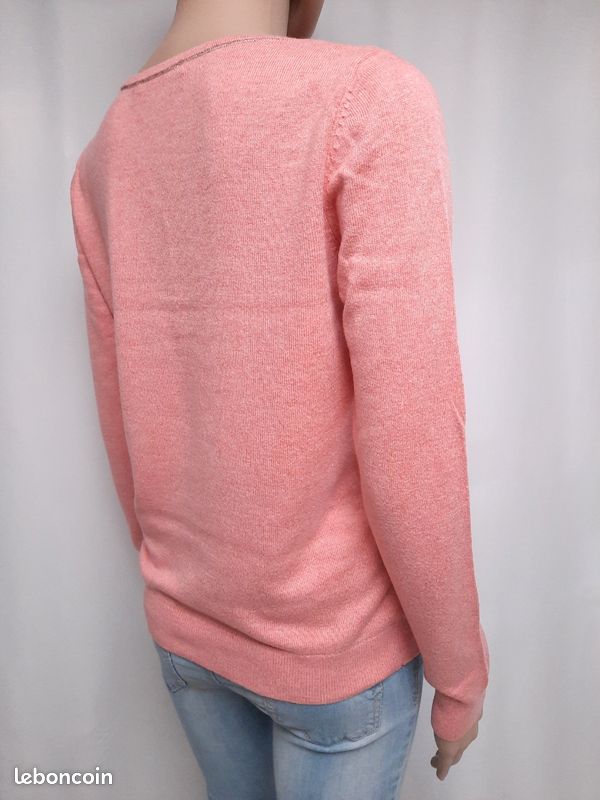 Taille S ou 36 Camaïeu Pull leger rose femme Vêtements