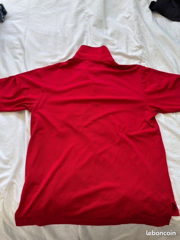 Polo Adidas Homme - Rouge - Taille M - Neuf avec étiquette - 3 bandes - Style Sportif (image 2)