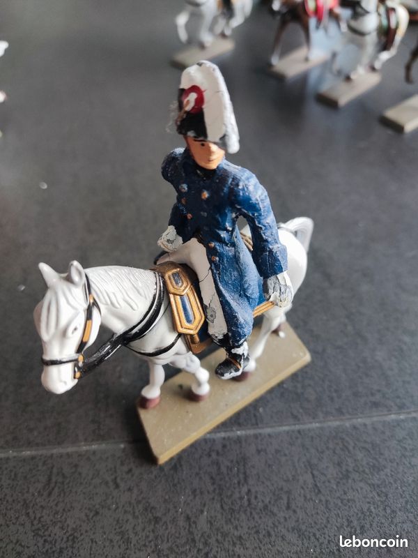 Lot Figurines Cavaliers Empire - Glorieux Cavalier De Napoléon - Atlas - Plomb Peint - Neuf