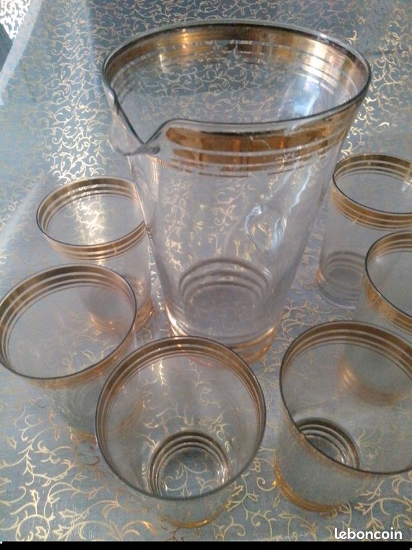 Carafe à bec et ses 6 Verres (image 1)