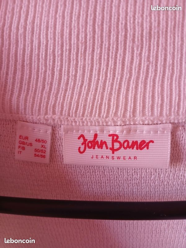 Pull bleu marine/blanc T48/50 (image 4)