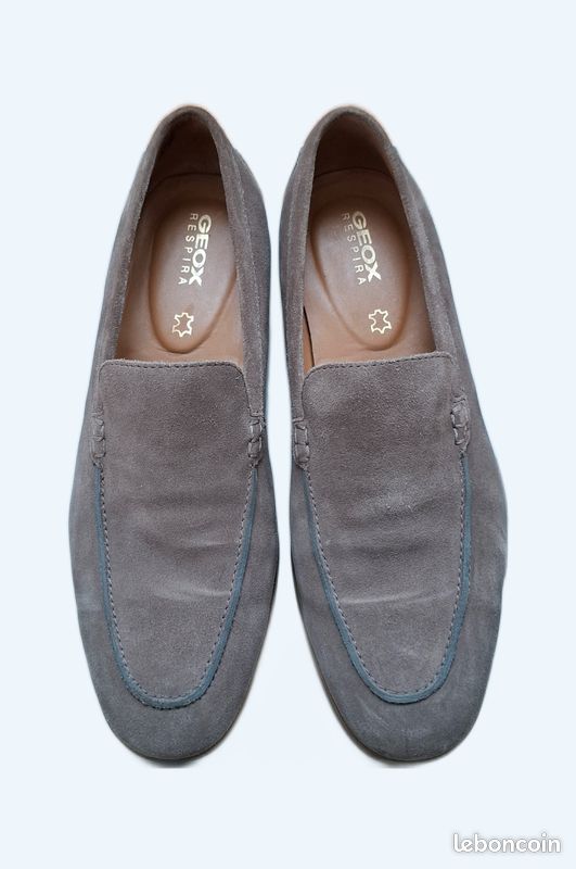 Mocassins Geox En Cuir Verni Marron - Pointure 36 | État Très Bon | Talons Bas Femme
