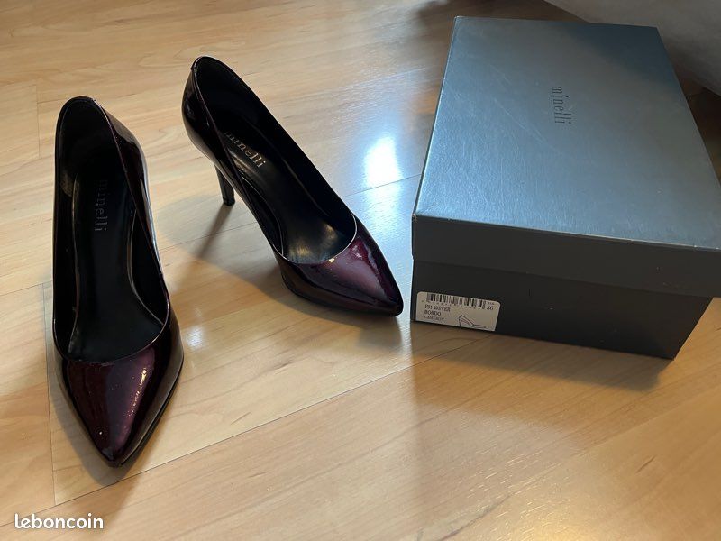Escarpins cuir verni (image 2)