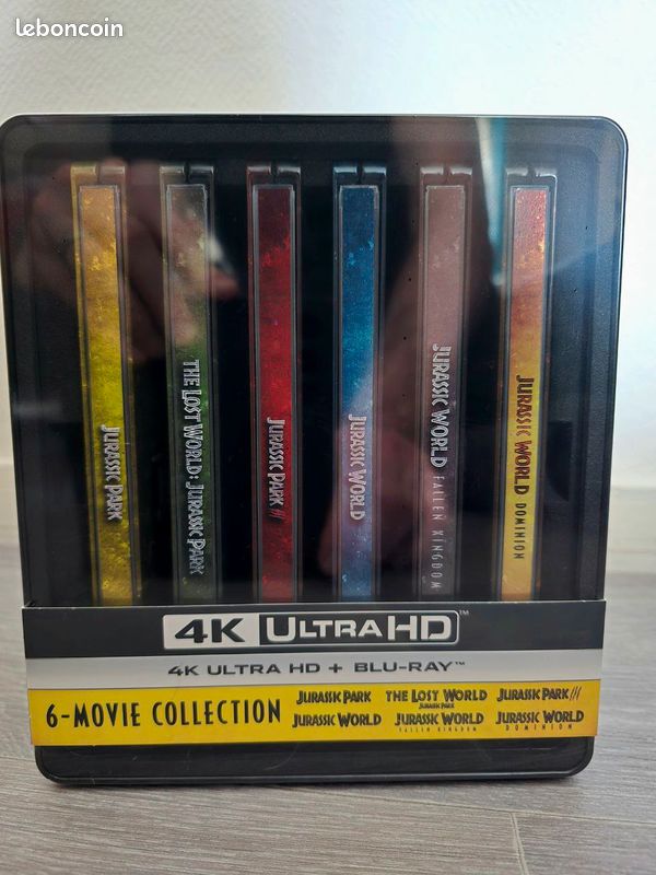 Coffret 6 Films Jurassic World Ultimate Steelbook Collection 4K Ultra HD - Neuf sous Blister (image 4)