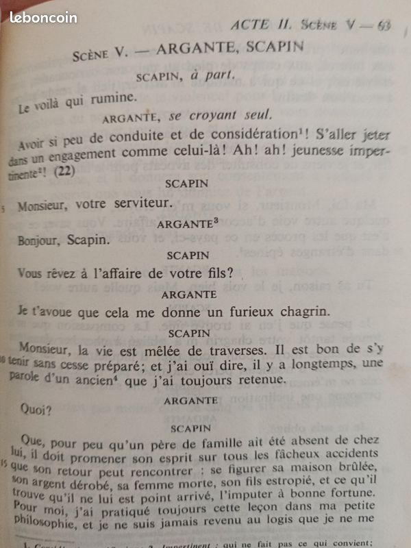 Roman " Les fourberies de Scapin " (image 17)