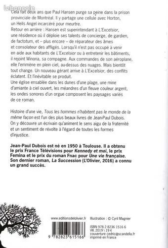 Tous Les Hommes N'habitent Pas Le Monde De La Même Façon – Jean-Paul DuboisTous Les Hommes N'habiten (image 2)