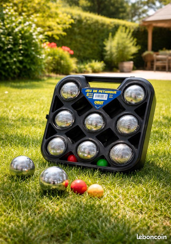 BOULES DE PÉTANQUE Obut 3 boules bleues pail indoor/outdoor 7-26305