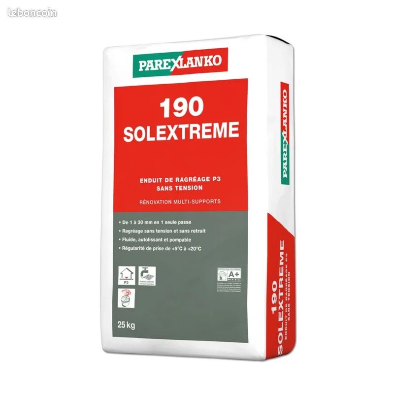 15 SACS * 190 Solextreme - Ragréage P3 sans tension - Parexlanko (image 1)