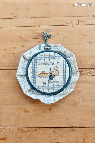 Ancien Métier à Tisser Enfant Avec Canevas Et Aiguille - Lot Broderie Vintage