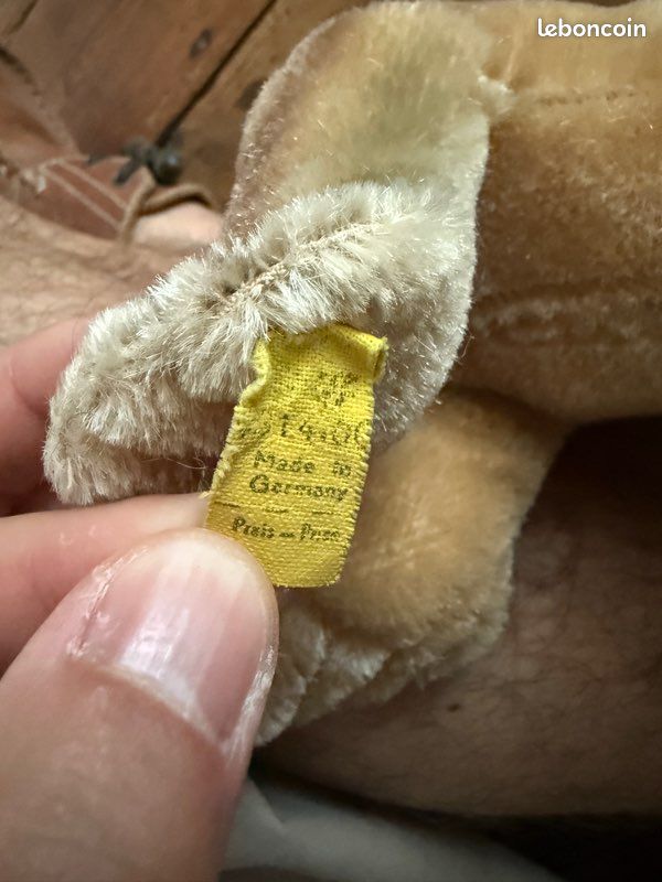 Peluche rigide très ancienne Morse Paddy Steiff 14cm collection vintage (image 8)