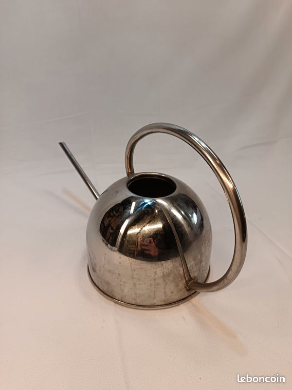 Arrosoir Inox 1.5L Design Élégant Bec Long - Arrosage Précis Plantes Intérieur & Extérieur, Argent
