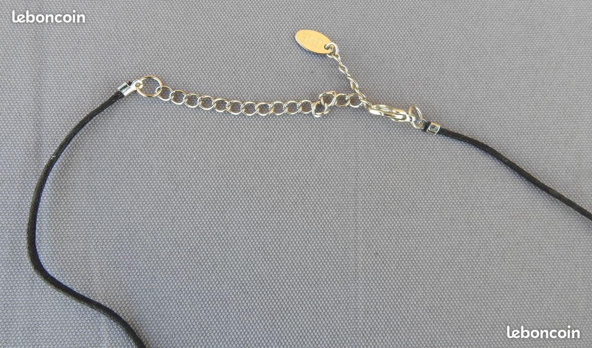 Collier fantaisie pierre transparente (image 3)