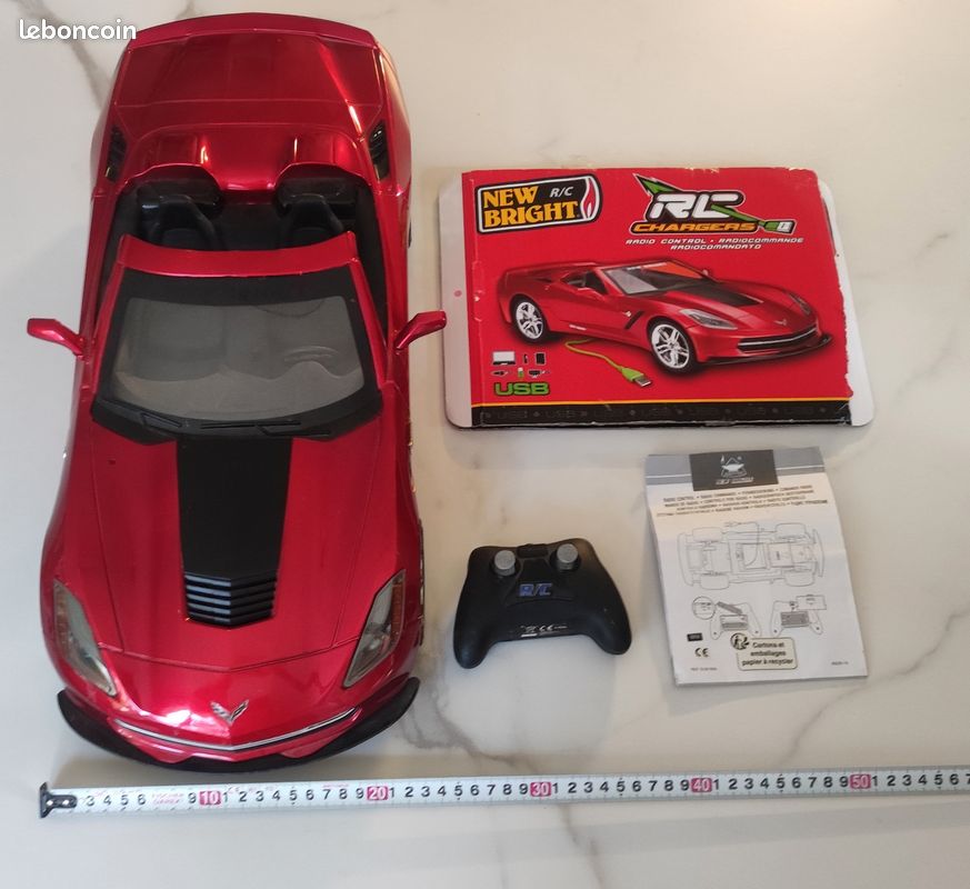 Voiture Radiocommandée Nikko Chevrolet Corvette Coupé Rouge - 2WD électrique - Occasion