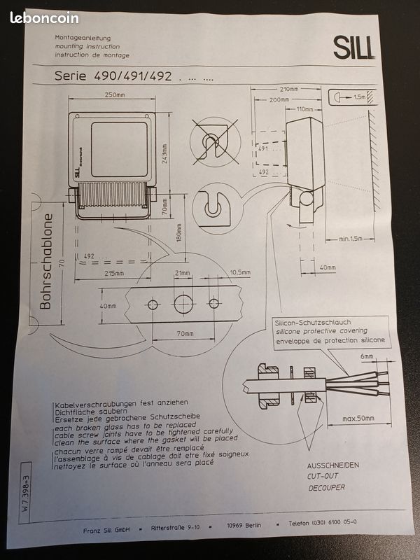 Projecteur extérieur SILL (image 3)