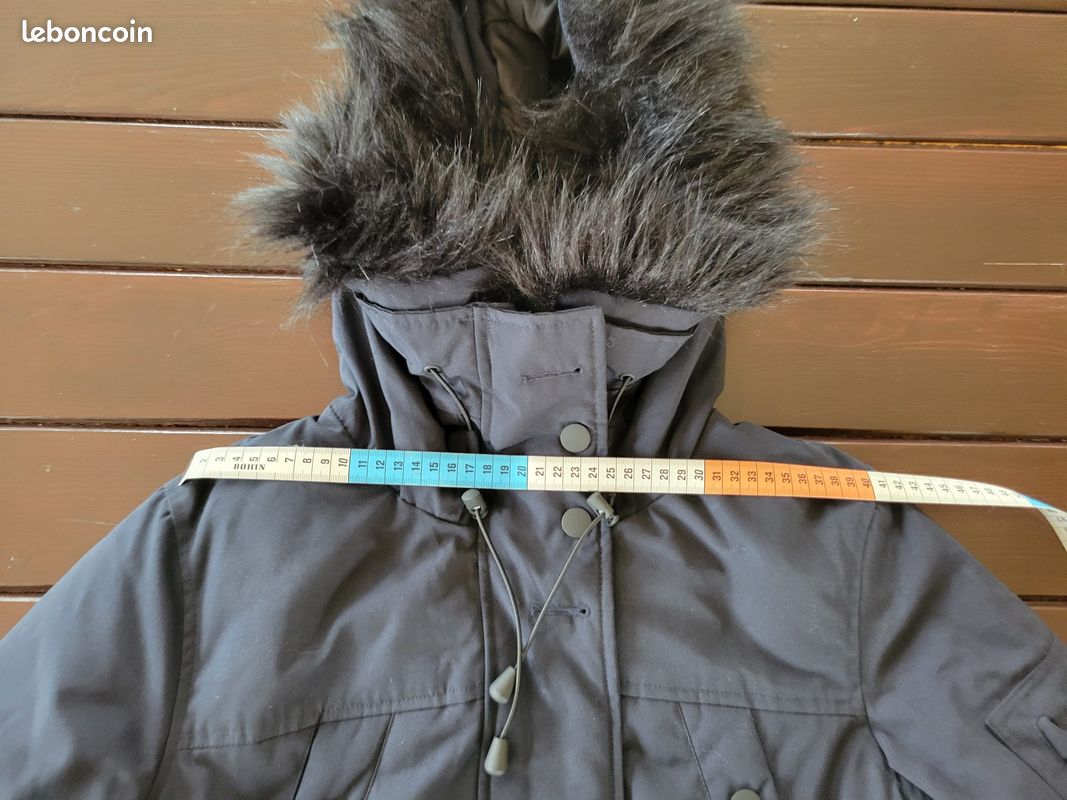 Parka Courte Femme Jennyfer Avec Capuche - Taille S (36) - Noir - Polyester - Occasion Très Bon état