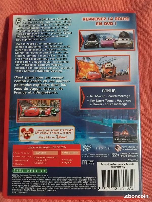 DVD Cars 2 (image 3)