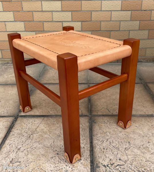 Tabouret en cuir Hermès (image 3)