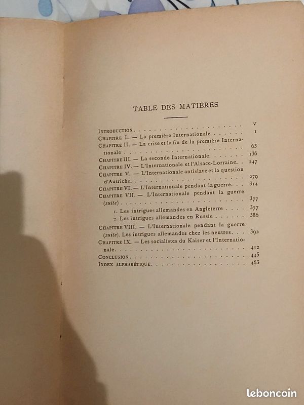 L'internationale et le pangermanisme Edmond Laskine H. Floury Editeur Paris 1916 (image 6)