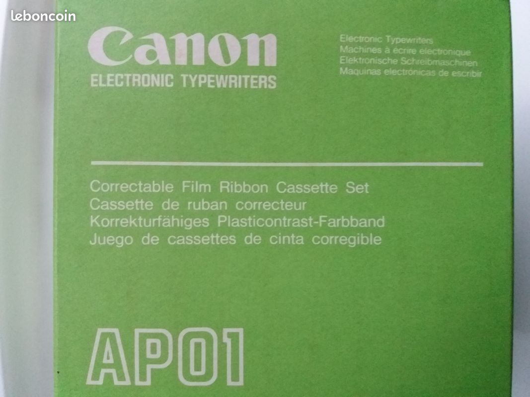 NEUF, Cassette encre à ruban AP01 pour machine a écrire CANON
