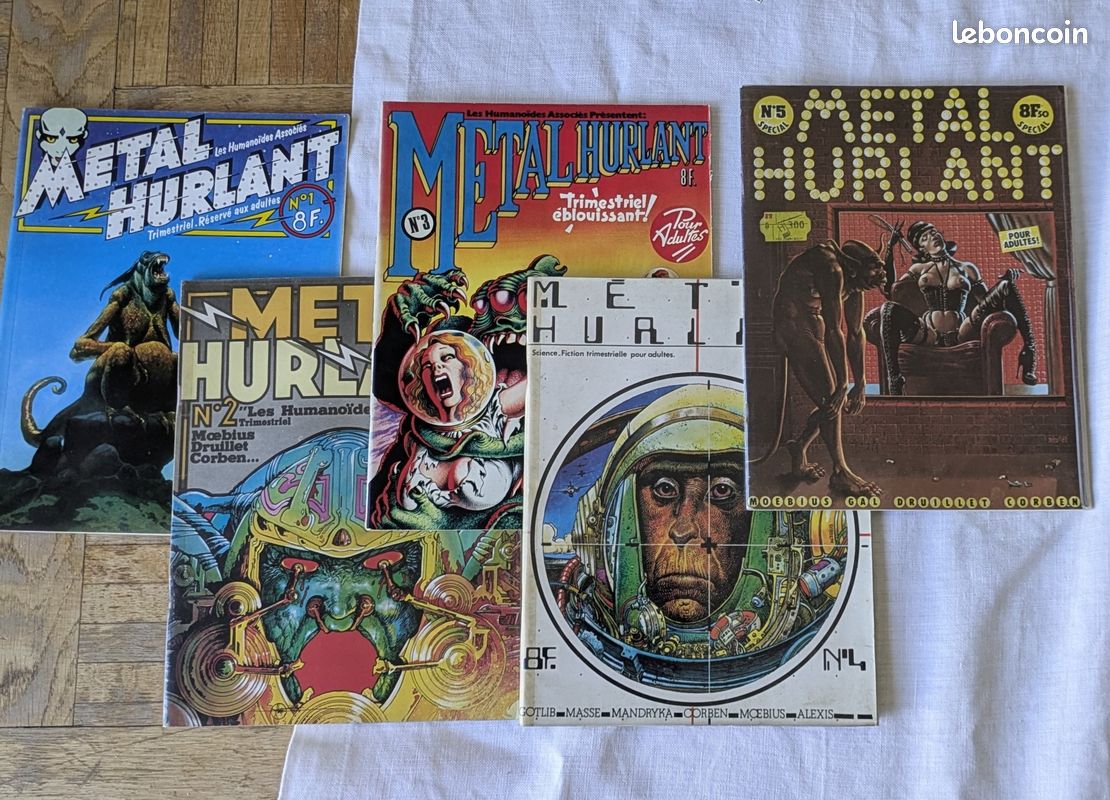 Métal Hurlant - lot de 146 revues dont le n°1 de 1975 (image 3)