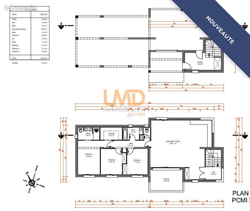 Terrain 1000 m² Rivesaltes · 189 000 €
